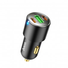 Автомобільний зарядний пристрій HOCO NZ6 PD45W 3-port(2C1A) car charger Black (6931474765185)