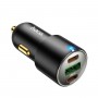 Автомобільний зарядний пристрій HOCO NZ6 PD45W 3-port(2C1A) car charger Black (6931474765185)