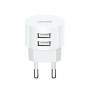 МЗП Usams Travel Charging Set Send-Tu Series (T20 Dual USB Round Charger+U35  lightning cable) White (XTXLOGT1804)