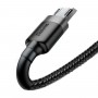 Кабель Baseus cafule Cable USB For Micro 2.4A 0.5M Gray+Black (CAMKLF-AG1)