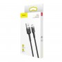 Кабель Baseus cafule Cable USB For Micro 2.4A 0.5M Gray+Black (CAMKLF-AG1)