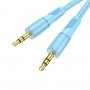 Аудiокабель HOCO UPA25 Transparent Discovery Edition AUX audio cable Blue (6931474791146)