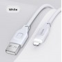 Кабель Usams US-SJ565 Lightning 2.4A Charging & Data Cable Lithe Series 1.2m White (SJ565USB02)