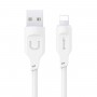 Кабель Usams US-SJ565 Lightning 2.4A Charging & Data Cable Lithe Series 1.2m White (SJ565USB02)