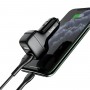 Автомобільний зарядний пристрій HOCO Z36 Leader dual port car charger Black (6931474727718)