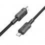 Кабель HOCO X94 Leader 60W charging data cable Type-C to Type-C Black (6931474794321)