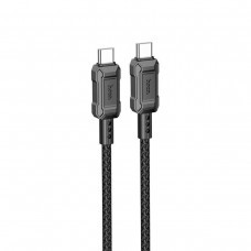 Кабель HOCO X94 Leader 60W charging data cable Type-C to Type-C Black (6931474794321)