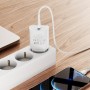 Мережевий зарядний пристрій HOCO N14 Smart Charging single port PD20W charger set(C to iP) White (6931474745033)