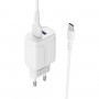 Мережевий зарядний пристрій BOROFONE BA37A Speedy dual port charger(Type-C) White (BA37ACW)