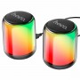 Портативна колонка HOCO BS56 Colorful BT wired 2-in-1 computer speaker Black (6931474780805)