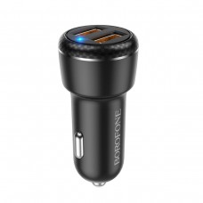 Автомобільний зарядний пристрій BOROFONE BZ17 Core dual port QC3.0 car charger set(Type-C) 18W (BZ17C)