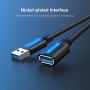 Кабель Vention USB 3.0 A Male to A Female Extension Cable 1M black PVC Type (CBHBF) (CBHBF)