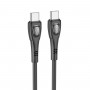 Кабель BOROFONE BX98 Type-C to Type-C Superior 60W charging data cable Black (BX98CCB)