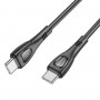 Кабель BOROFONE BX98 Type-C to Type-C Superior 60W charging data cable Black (BX98CCB)