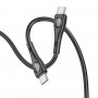 Кабель BOROFONE BX98 Type-C to Type-C Superior 60W charging data cable Black (BX98CCB)