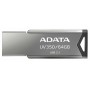 Flash A-DATA USB 3.2 UV 350 64Gb Silver (AUV350-64G-RBK)