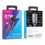 Автомобільний зарядний пристрій BOROFONE BZ20A Smart 83W dual port PD65W+QC3.0 car charger set(C to iP) Transparent Purple (BZ20ACLTP)