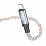 Кабель HOCO U112 Shine charging data cable for iP Gray (6931474788801)