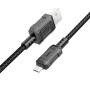 Кабель HOCO X94 Leader charging data cable Micro Black (6931474794260)