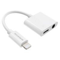 Адаптер BOROFONE BV12 Lightning to 3.5 Digital audio converter White (BV12W)