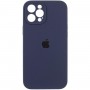 Чохол для смартфона Silicone Full Case AA Camera Protect for Apple iPhone 12 Pro Max 7,Dark Blue (FullAAi12PM-7)