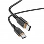 Кабель HOCO X95 Goldentop 60W charging data cable Type-C to Type-C Black (6931474794475)