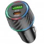 Автомобільний зарядний пристрій BOROFONE BZ21 Brilliant 48W dual port  PD30W+QC3.0 car charger Black (BZ21B)