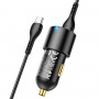 Автомобільний зарядний пристрій HOCO NZ6 PD45W 3-port(2C1A) car charger set(Type-C to Type-C) Black (6931474765208)