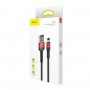 Кабель Baseus Cafule Cable（Special Edition）USB For iP 1m Red+Black (CALKLF-G91)