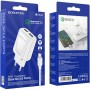 Мережевий зарядний пристрій BOROFONE BA54A Wide road dual port QC3.0 charger (Type-C) 18W White (BA54ACW)