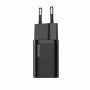 Мережевий зарядний пристрій Baseus Super Si quick charger IC 30W EU Black (CCSUP-J01)