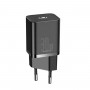 Мережевий зарядний пристрій Baseus Super Si quick charger IC 30W EU Black (CCSUP-J01)