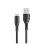 Кабель Usams US-SJ500 U68 Lightning Charging & Data Cable 1m Black (SJ500USB01)