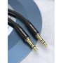 Кабель Vention 3.5mm Male to Male Audio Cable 1M Black Aluminum Alloy Type (BAXBF) (BAXBF)