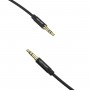 Кабель Vention 3.5mm Male to Male Audio Cable 1M Black Aluminum Alloy Type (BAXBF) (BAXBF)