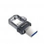 Flash SanDisk USB 3.0 Ultra Dual Drive OTG M3.0 128Gb (150Mb/s) Black (SDDD3-128G-G46)