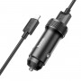 Автомобільний зарядний пристрій HOCO Z49 Level dual port car charger set(iP) Black (6931474795625)