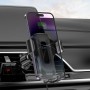 Тримач для мобiльного з БЗП HOCO HW2 Wise automatic induction wireless fast charging car holder(air outlet) Black (6931474791832)