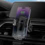 Тримач для мобiльного з БЗП HOCO HW2 Wise automatic induction wireless fast charging car holder(air outlet) Black (6931474791832)