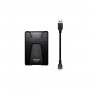 PHD External 2.5'' ADATA USB 3.1 DashDrive Durable HD650 1TB Black (AHD650-1TU31-CBK)