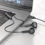 Навушники BOROFONE BM71 Light song Type-C wire-controlled digital earphones with microphone Black (BM71CB)