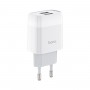 Мережевий зарядний пристрій HOCO C73A Glorious dual port charger White (6931474712912)