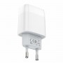 Мережевий зарядний пристрій HOCO C73A Glorious dual port charger White (6931474712912)