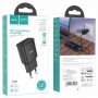 Мережевий зарядний пристрій HOCO C88A Star round dual port charger Black (6931474749482)