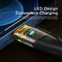 Кабель Essager Interstellar Transparent Design USB Charging Cable Type C to Lightning 2m black (EXCTL-XJA01-P) (EXCTL-XJA01-P)