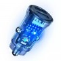 АЗП Usams US-CC162 C31 15W Transparent Dual USB A+A Mini Car Charger (CC162CC01)