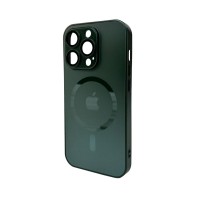 Чохол для смартфона AG Glass Matt Frame Color MagSafe Logo for Apple iPhone 15 Pro Max Cangling Green (AGMattFrameMGiP15PMGreen)