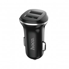 Автомобільний зарядний пристрій HOCO Z1 double ported Car Charger Black (6957531035909)