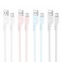 Кабель HOCO X97 Crystal color silicone charging data cable Type-C light blue (6931474799883)