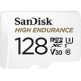 microSDXC (UHS-1 U3) SanDisk High Endurance 128Gb class 10 V30 (100Mb/s) (adapterSD) (SDSQQNR-128G-GN6IA)